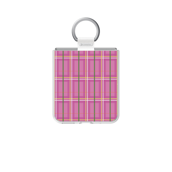 クリアケース［ Tartan Check - Pink ］