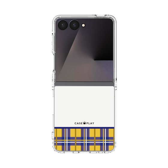 クリアケース［ CASEPLAY Tartan Check - Yellow ］