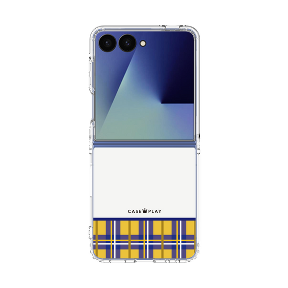 クリアケース［ CASEPLAY Tartan Check - Yellow ］