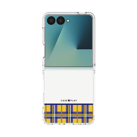 クリアケース［ CASEPLAY Tartan Check - Yellow ］