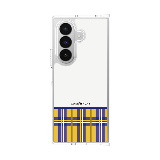 クリアケース［ CASEPLAY Tartan Check - Yellow ］