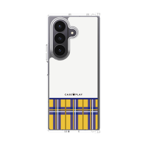 クリアケース［ CASEPLAY Tartan Check - Yellow ］