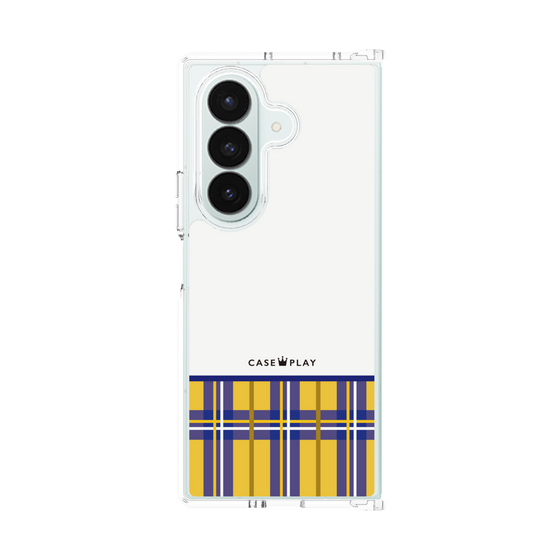 クリアケース［ CASEPLAY Tartan Check - Yellow ］