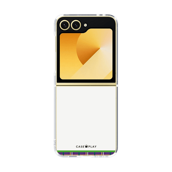 クリアケース［ CASEPLAY Tartan Check - Purple ］