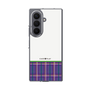 クリアケース［ CASEPLAY Tartan Check - Purple ］