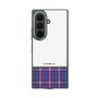 クリアケース［ CASEPLAY Tartan Check - Purple ］