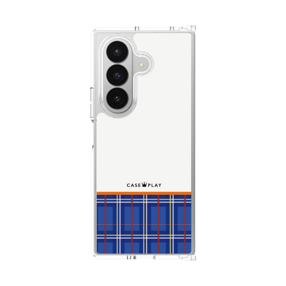 クリアケース［ CASEPLAY Tartan Check - Blue ］