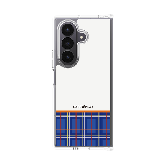 クリアケース［ CASEPLAY Tartan Check - Blue ］