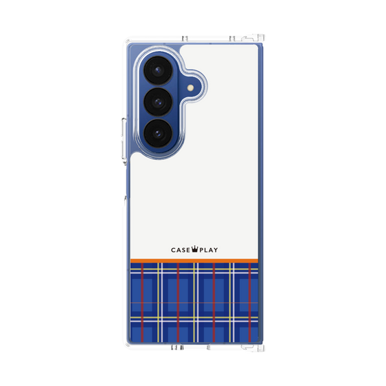 クリアケース［ CASEPLAY Tartan Check - Blue ］