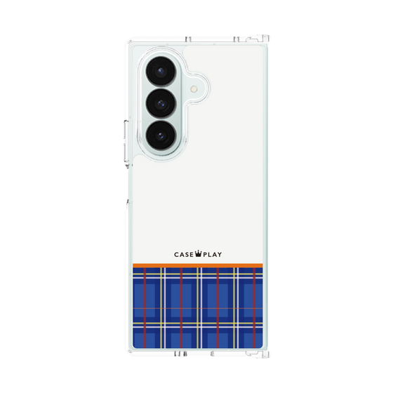 クリアケース［ CASEPLAY Tartan Check - Blue ］