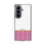 クリアケース［ CASEPLAY Tartan Check - Pink ］