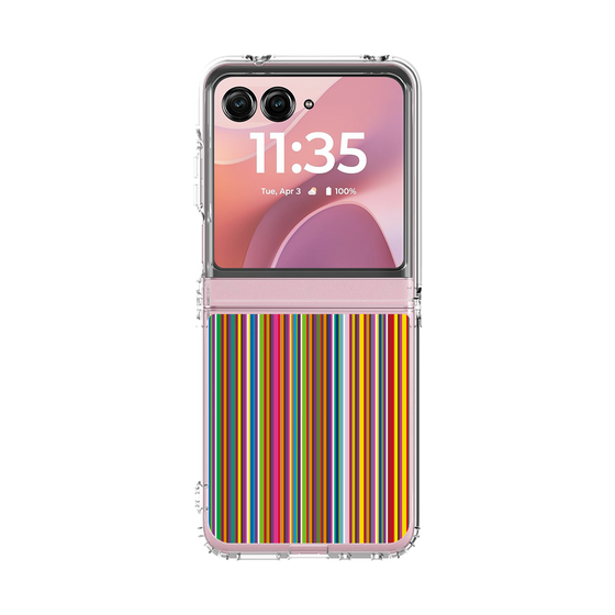 クリアケース［ Colorful Stripe ］
