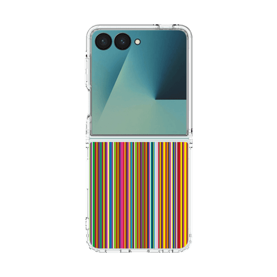 クリアケース［ Colorful Stripe ］