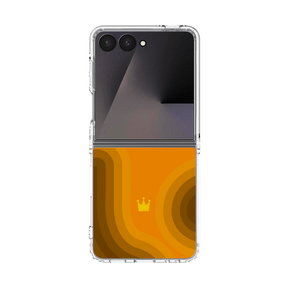 クリアケース［ CASEPLAY Winding Pattern - Orange ］