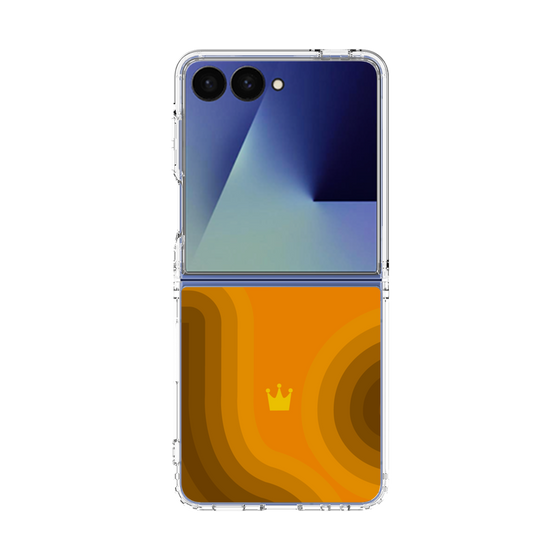 クリアケース［ CASEPLAY Winding Pattern - Orange ］