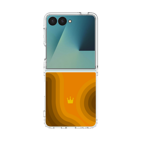 クリアケース［ CASEPLAY Winding Pattern - Orange ］