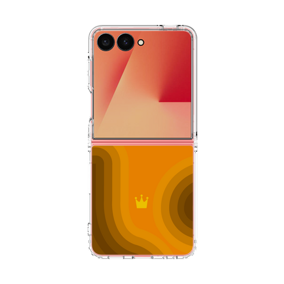 クリアケース［ CASEPLAY Winding Pattern - Orange ］