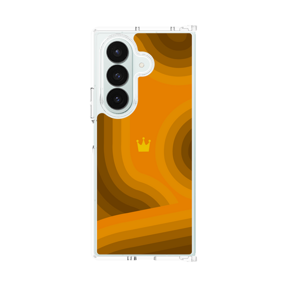 クリアケース［ CASEPLAY Winding Pattern - Orange ］