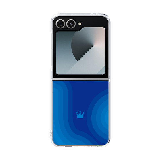 クリアケース［ CASEPLAY Winding Pattern - Blue ］