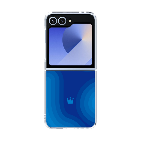 クリアケース［ CASEPLAY Winding Pattern - Blue ］