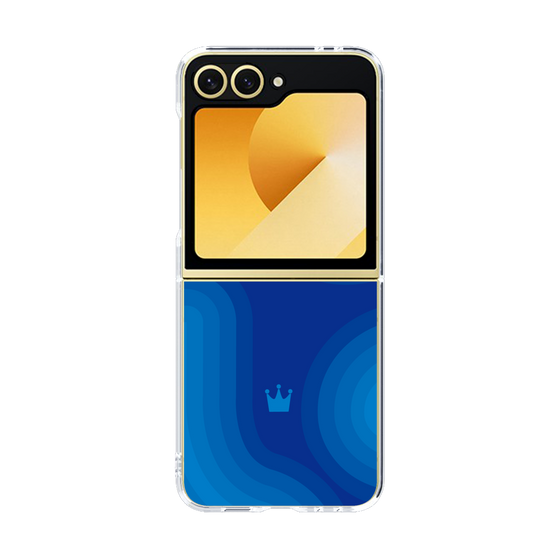 クリアケース［ CASEPLAY Winding Pattern - Blue ］