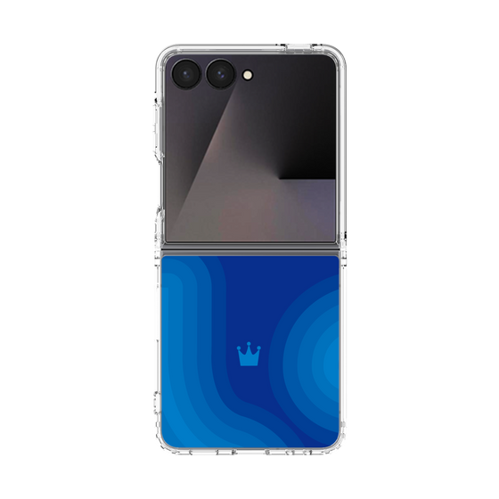 クリアケース［ CASEPLAY Winding Pattern - Blue ］