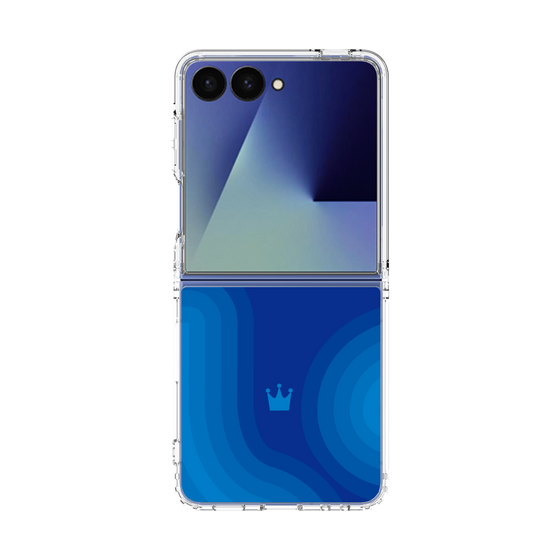 クリアケース［ CASEPLAY Winding Pattern - Blue ］