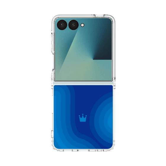 クリアケース［ CASEPLAY Winding Pattern - Blue ］