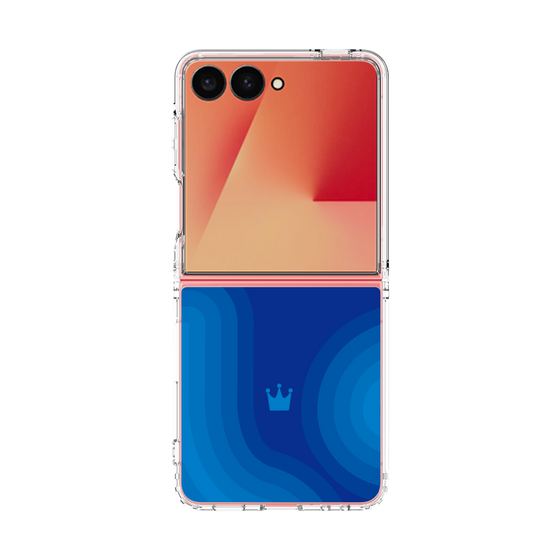 クリアケース［ CASEPLAY Winding Pattern - Blue ］