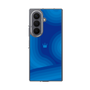 クリアケース［ CASEPLAY Winding Pattern - Blue ］