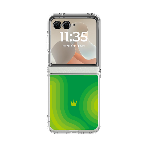 クリアケース［ CASEPLAY Winding Pattern - Green ］