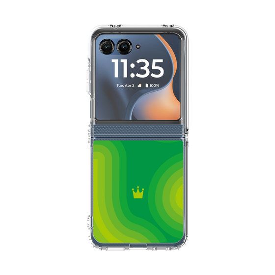 クリアケース［ CASEPLAY Winding Pattern - Green ］