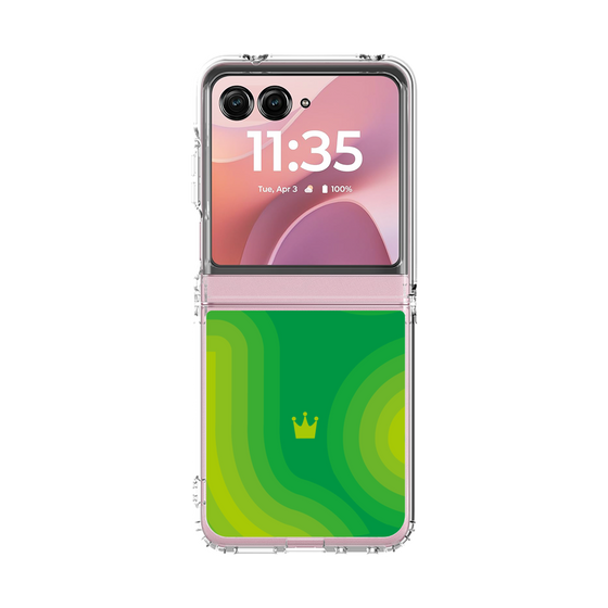 クリアケース［ CASEPLAY Winding Pattern - Green ］