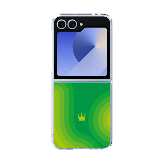 クリアケース［ CASEPLAY Winding Pattern - Green ］