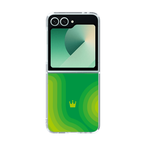 クリアケース［ CASEPLAY Winding Pattern - Green ］