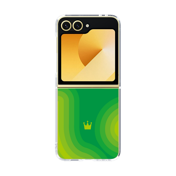 クリアケース［ CASEPLAY Winding Pattern - Green ］