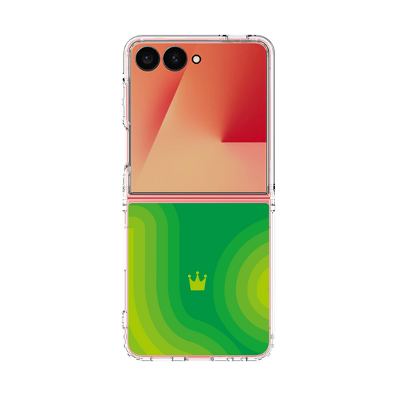 クリアケース［ CASEPLAY Winding Pattern - Green ］