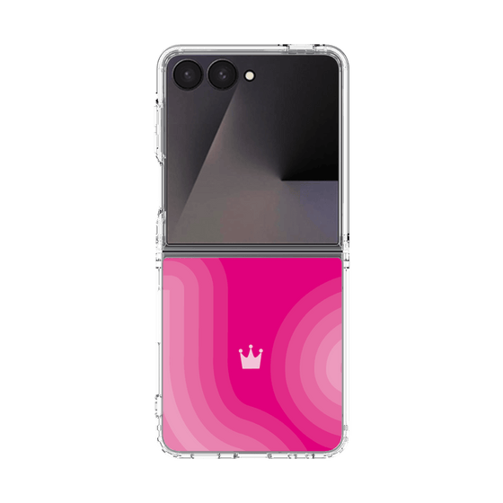 クリアケース［ CASEPLAY Winding Pattern - Pink ］