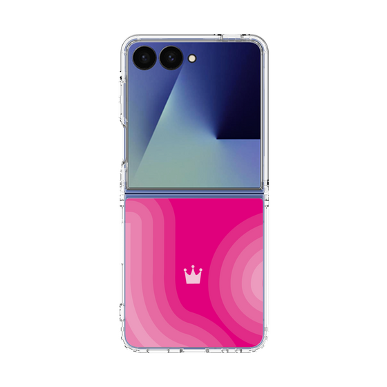 クリアケース［ CASEPLAY Winding Pattern - Pink ］