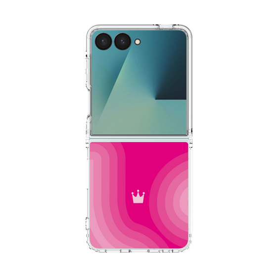 クリアケース［ CASEPLAY Winding Pattern - Pink ］