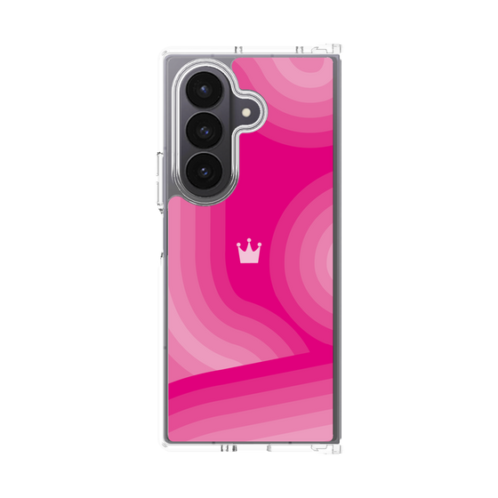 クリアケース［ CASEPLAY Winding Pattern - Pink ］