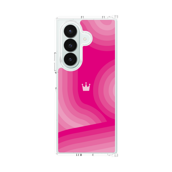 クリアケース［ CASEPLAY Winding Pattern - Pink ］