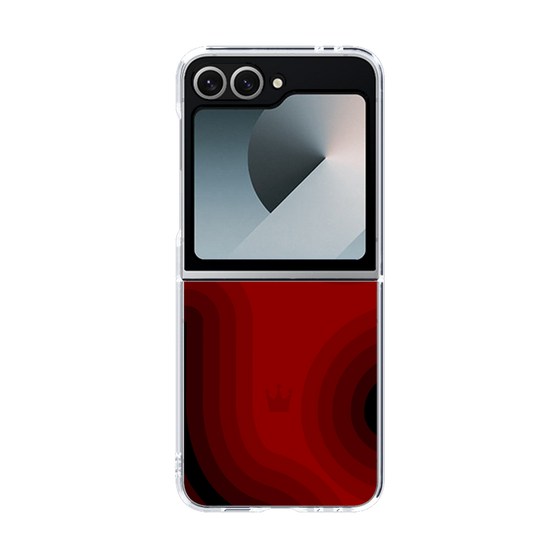 クリアケース［ CASEPLAY Winding Pattern - Red ］