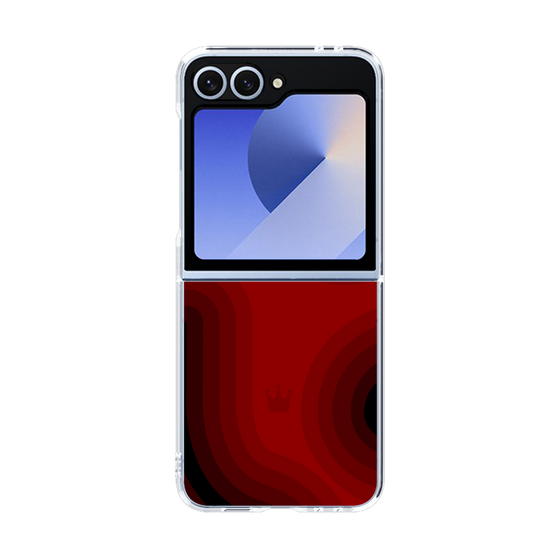 クリアケース［ CASEPLAY Winding Pattern - Red ］