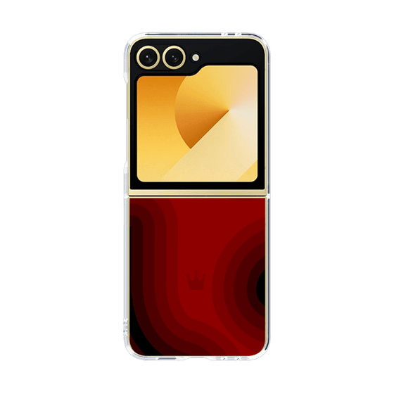 クリアケース［ CASEPLAY Winding Pattern - Red ］