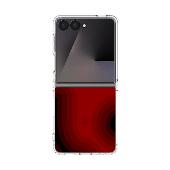 クリアケース［ CASEPLAY Winding Pattern - Red ］