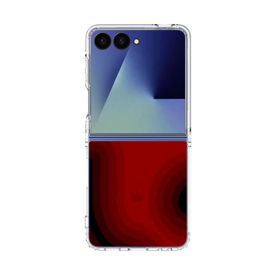 クリアケース［ CASEPLAY Winding Pattern - Red ］