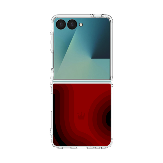 クリアケース［ CASEPLAY Winding Pattern - Red ］