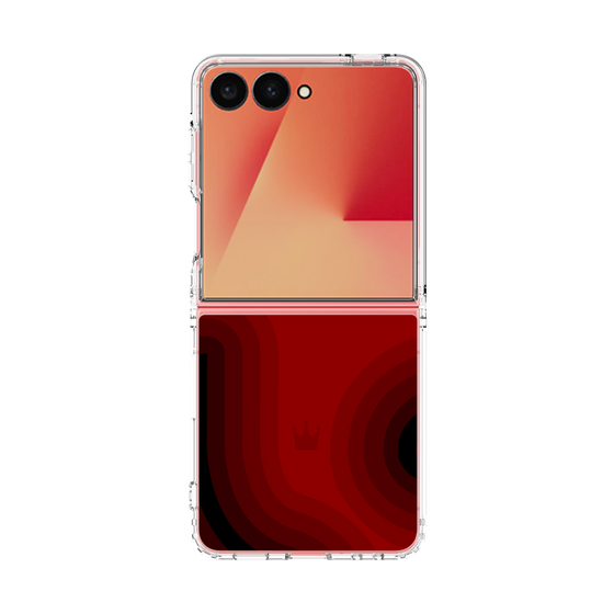 クリアケース［ CASEPLAY Winding Pattern - Red ］