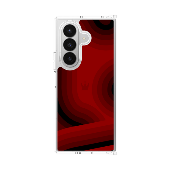 クリアケース［ CASEPLAY Winding Pattern - Red ］